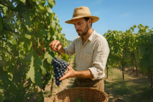 trabalho na produção de vinhos